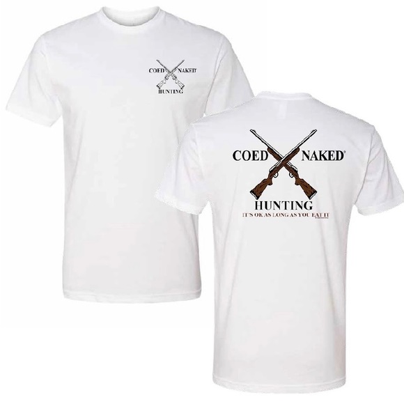 Coed Naked Hunting Men’s T-Shirt New - Picture 1 of 2